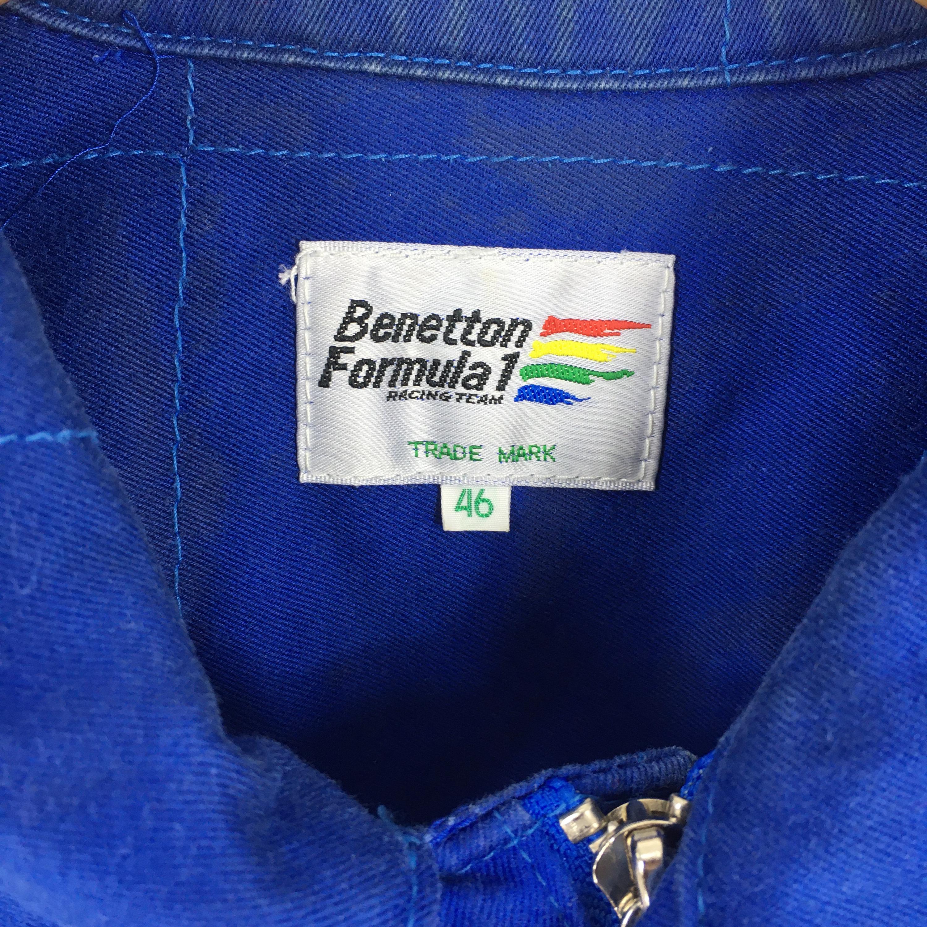 Vintage 90s Benetton Formula 1 Multicolor Jacket Large F1 Grand 