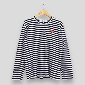 Cdg striped hot sale