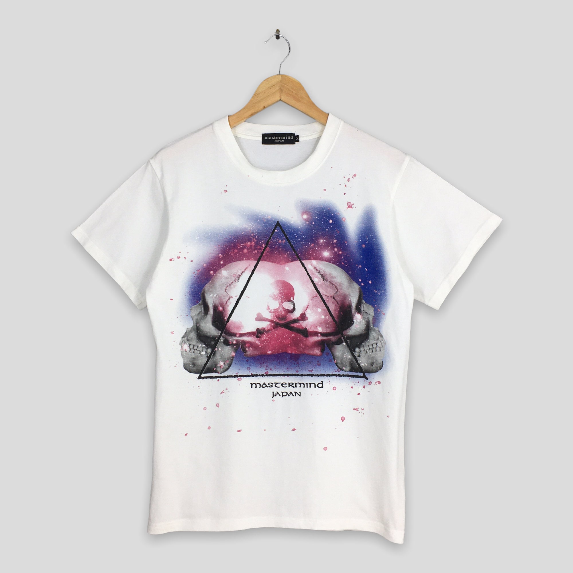 Mastermind Japan Skulls Printed White T Shirt Medium