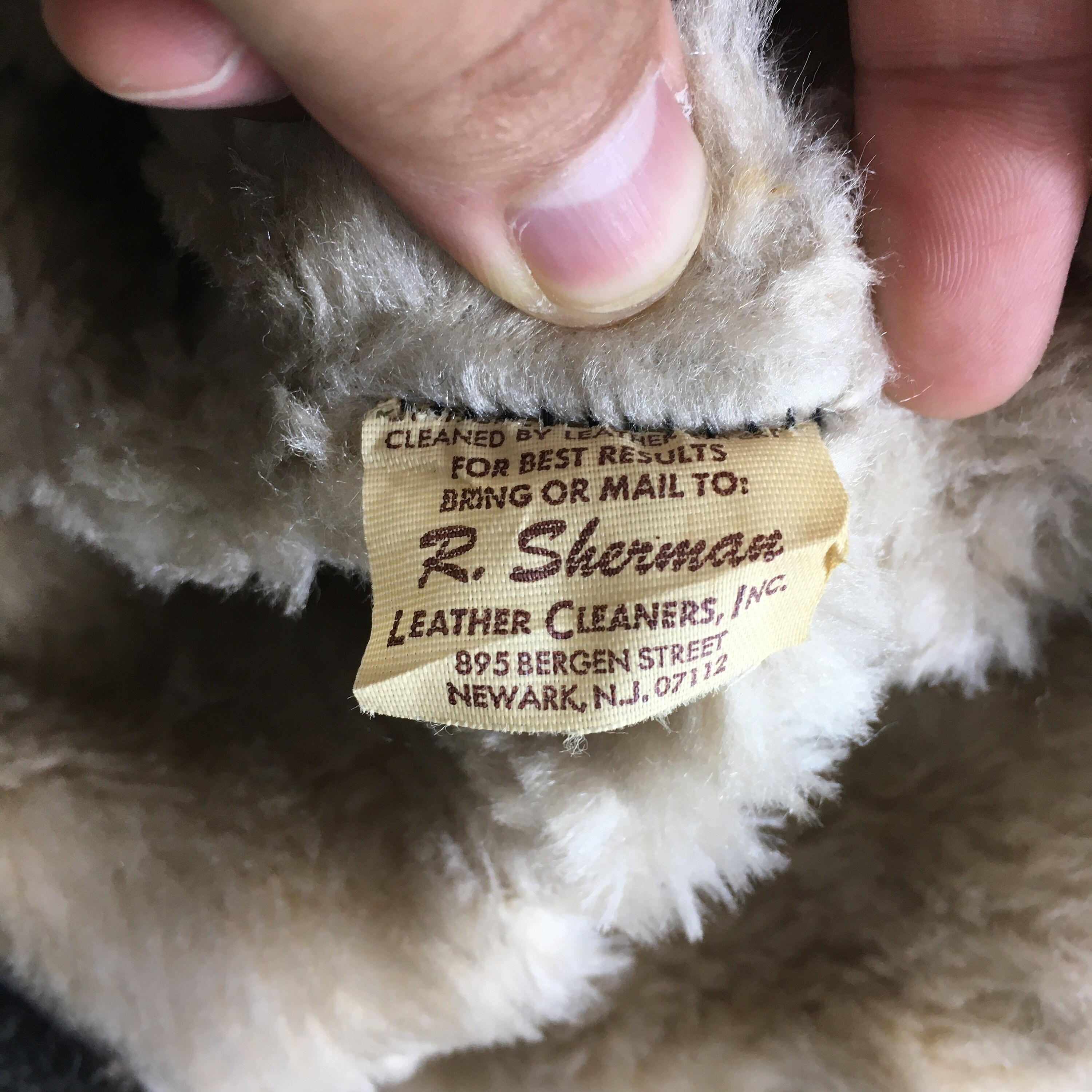 【vintage】Type B-3 80s USA Vintage 1980's Type B-3 R Sherman Brown Leather Bomber
