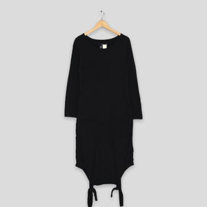 Y&#39;s Yohji Yamamoto Black Limi Feu Women Jumpsuit Dress Shirt Small Black Yohji Femme Women D-ring Strap Shoulder Shirt Blouse Size S
