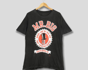 Vintage 90s Mr Big Hey Man Japan Tour Band T-shirt Size Large