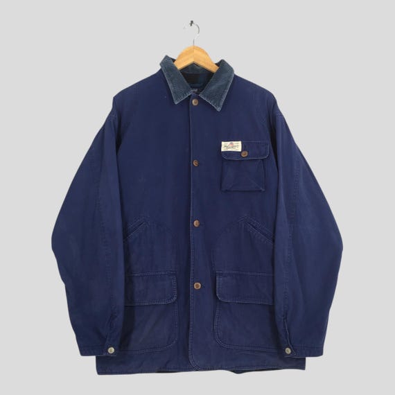 Vintage Polo Ralph Lauren Chore Duck Blue Jacket Xlarge Ralph