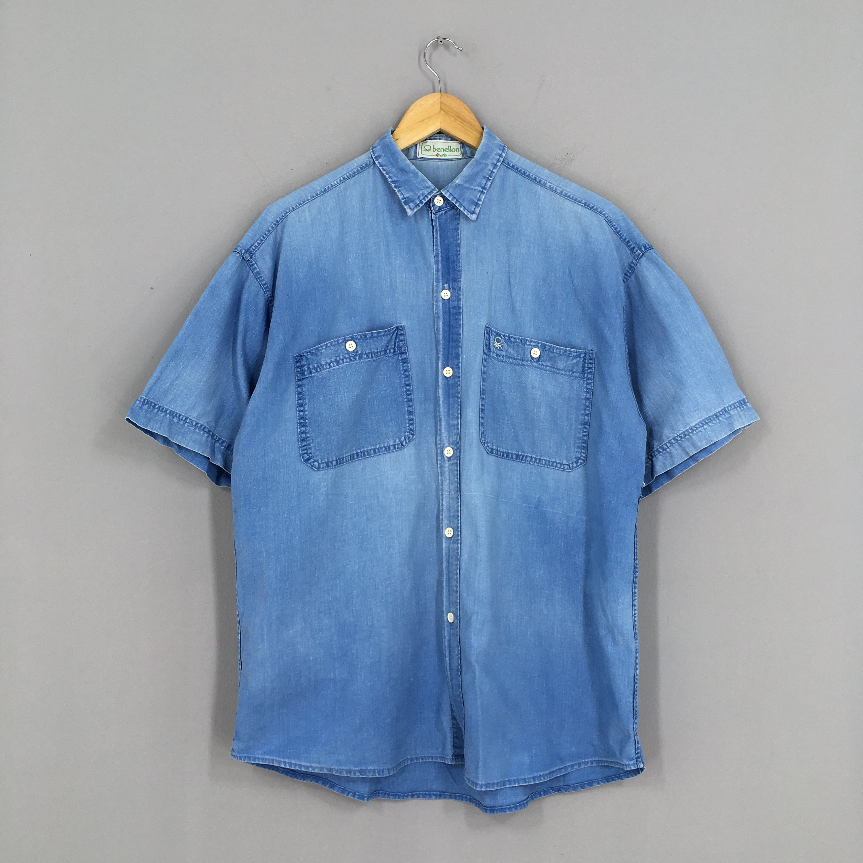 Vintage Benetton Formula Denim Shirt 