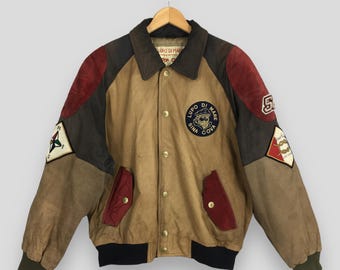 Lupo di Mare SINA COVAダークブラウンボアレザージャケット