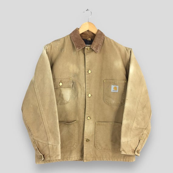 90's CARHARTT Michigan Chore Coat デトロイト VINTAGE CARHARTT MICHIGAN CHORE JACKET 1990S SIZE 54R MADE