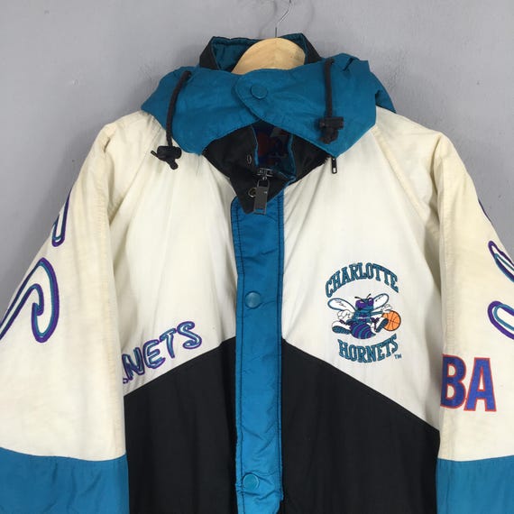 Vintage 90s Charlotte Hornets Nba Basketball Jacket Large