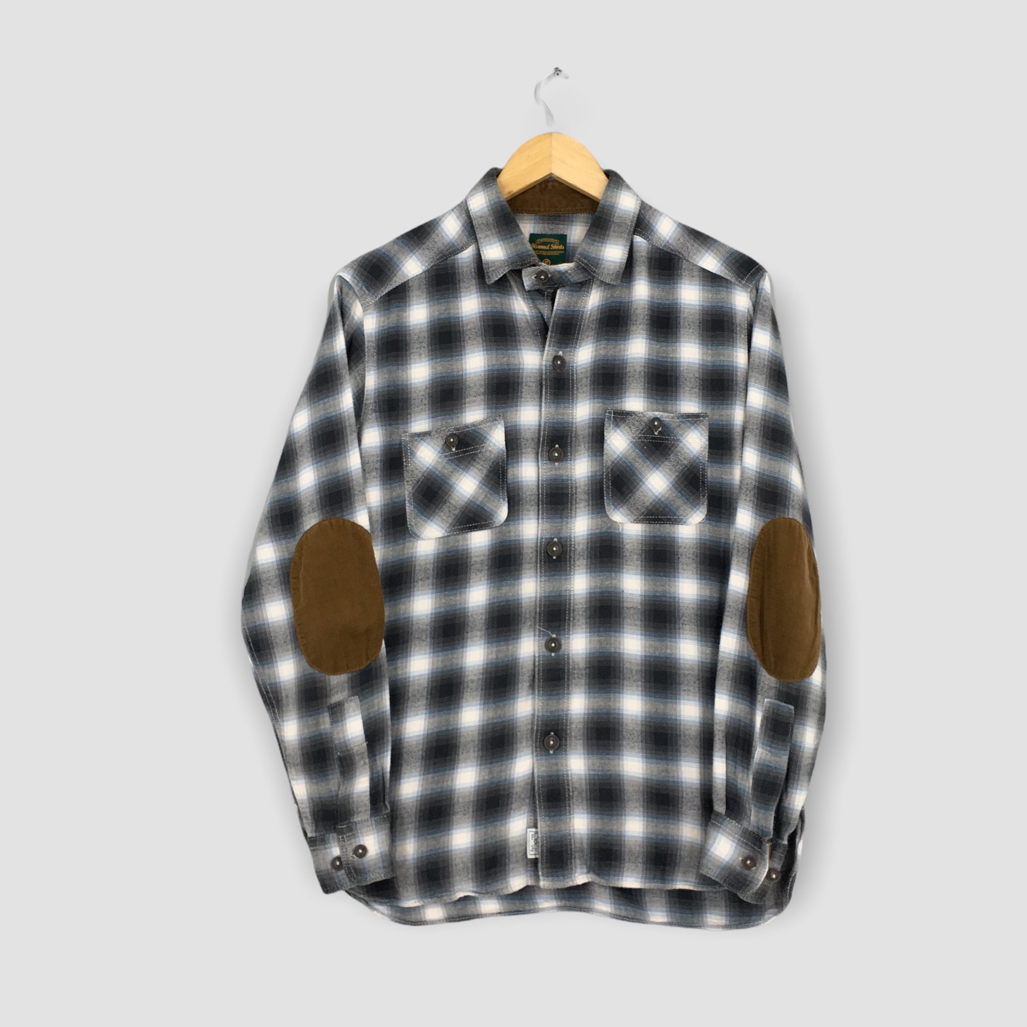 Vintage Plaid Shadow Tartan Checkered Flannel Shirt Medium - Etsy