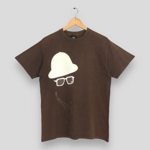 Vintage 90&#39;s Stussy Usa Brown T shirt Medium Stussy Skateboard New York Stussy 80s Skater Streetwear  Tee Size M
