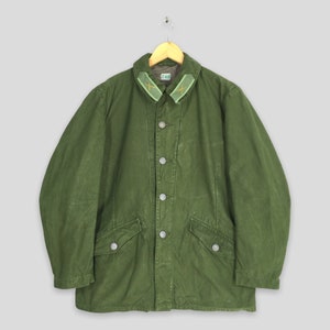 Vintage 1970s Era Swedish M59 Military Pop Over Smock Shirt
