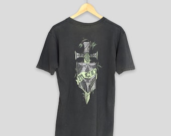 Vintage 90s MCD More Code Division Skateboarding T shirt Medium 80s MCD Cross Sword Skateboard Skater Streetwear Sun Faded Gray Tee Size M
