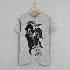 Vintage Frank Zappa Rock Tshirt Small Gray The Mothers Of Invention Music Tour Shirt American Rock Tee Size S