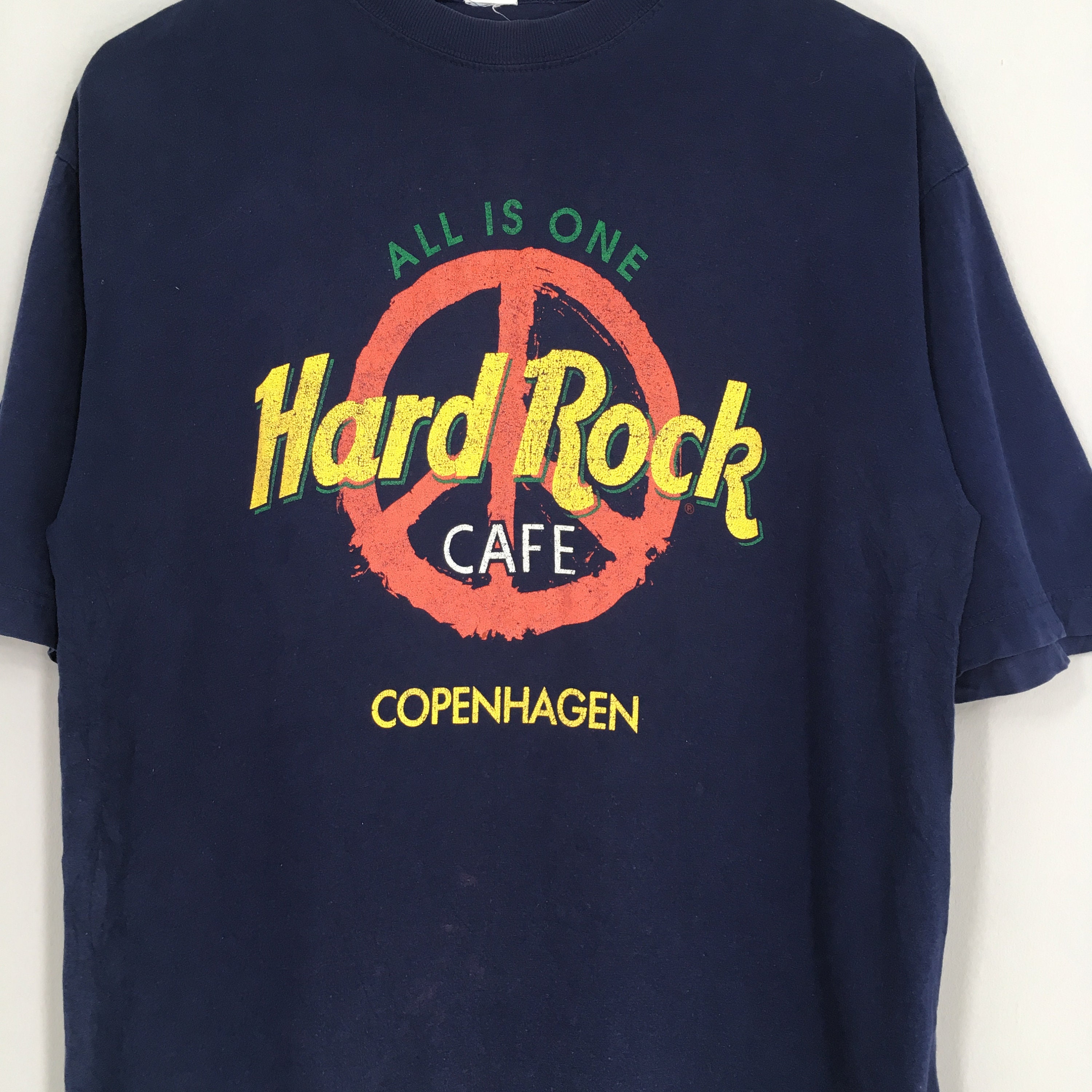 slogan lokalisere Vælg Vintage Hard Rock Cafe Copenhagen Tshirt Small 90's - Etsy Ireland