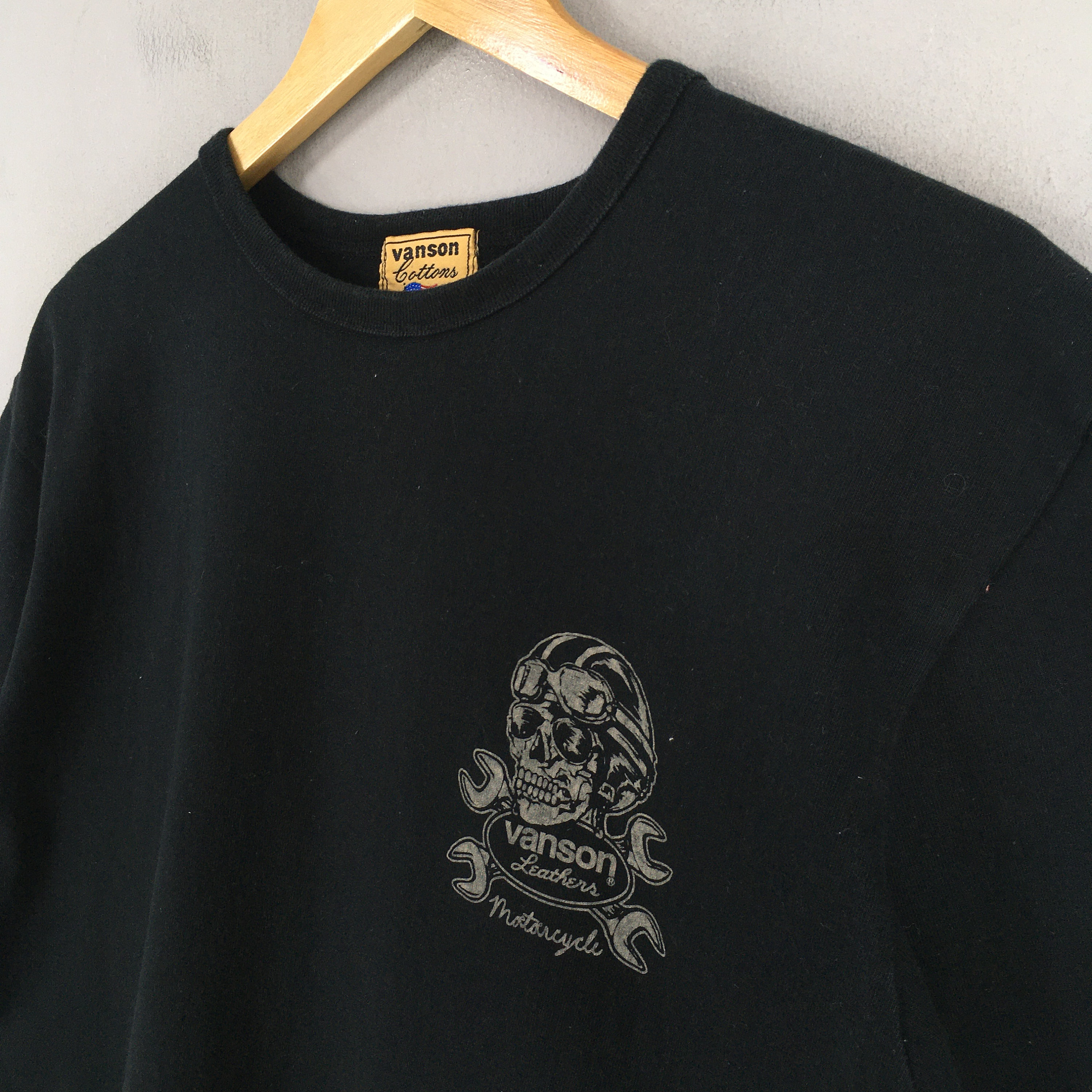 Vintage 90's Vanson Leather Skull Works Motorcycles Biker