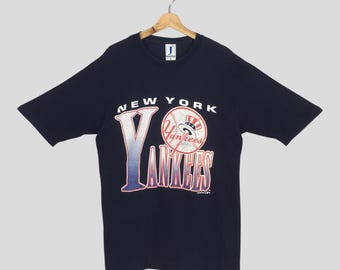 90年代ヴィンテージ ニューヨークヤンキース MLB ブルー Tシャツ L