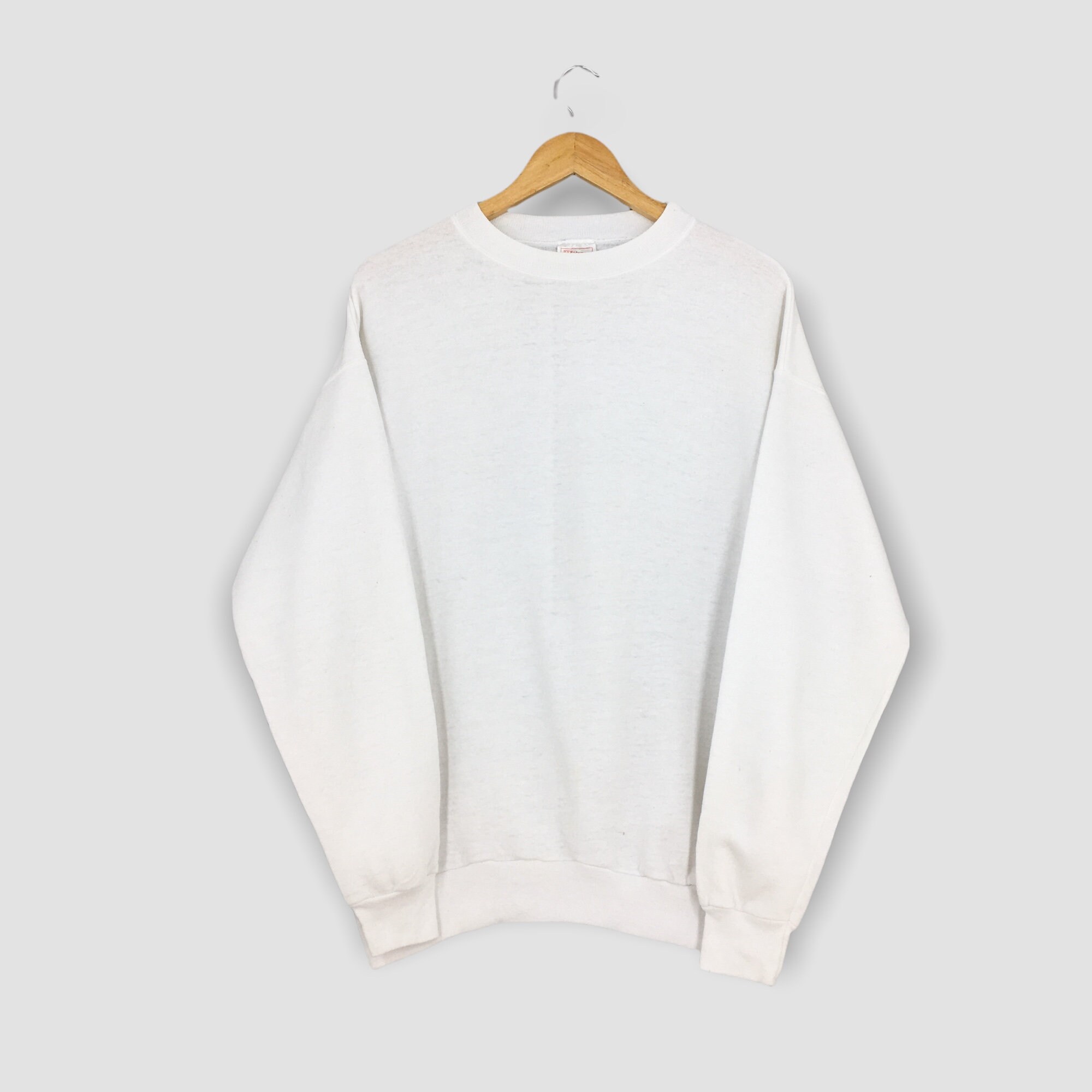 Sweater Plain White - Etsy