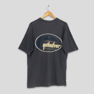 Maglietta vintage Quiksilver Boardriding Surf degli anni &#39;90, maglietta da surf Quiksilver Hawaii Aloha Quiksilver Surfer Faded, taglia L.