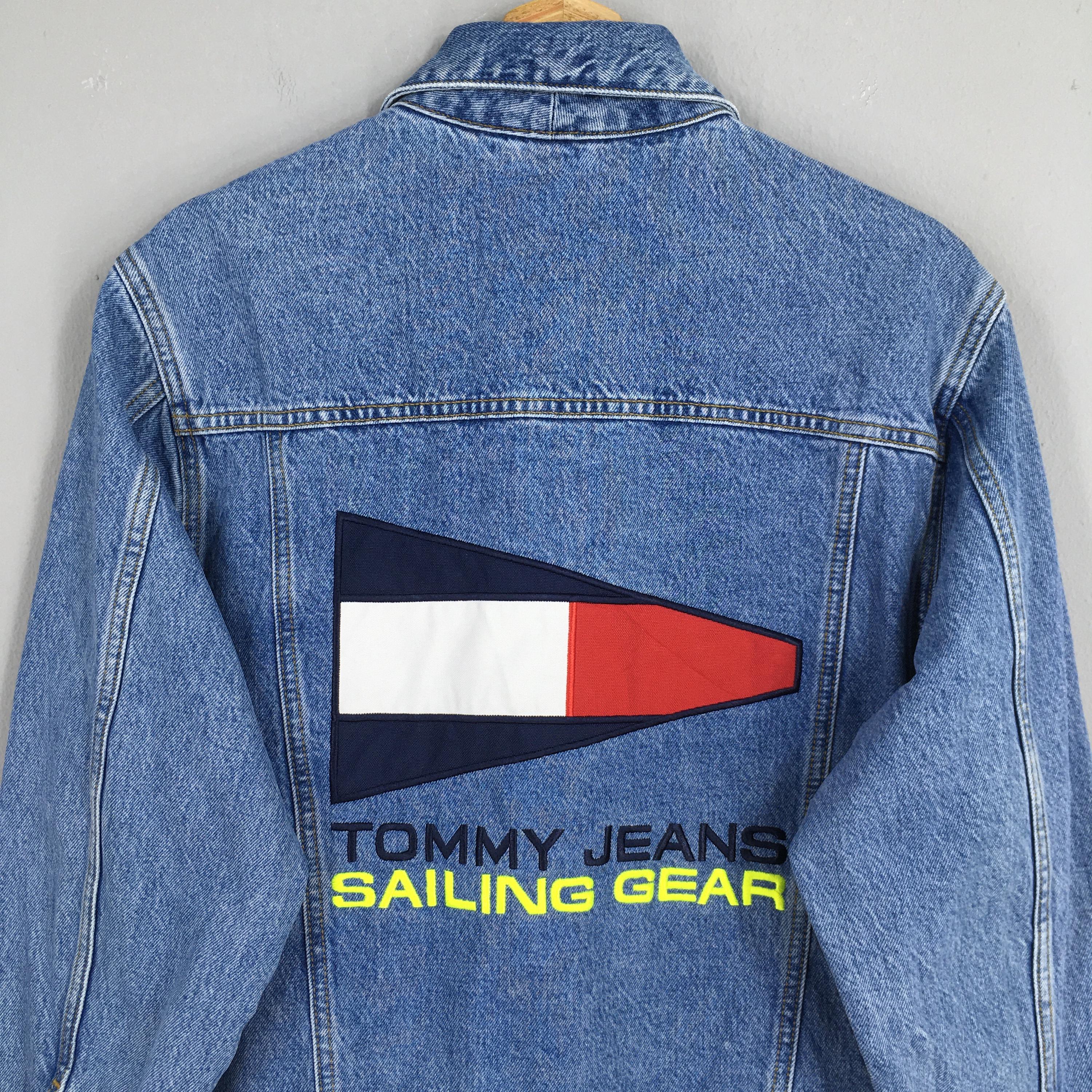 Vintage Tommy Hilfiger Trucker Denim Jacket Xsmall 90's Tommy