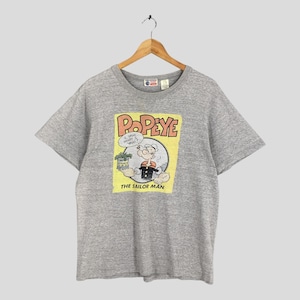 Vintage Buzz Rickson Popeye The Sailor Man T shirt Medium Buzz Rickson Sportswear Company Shirt Buzz Rickson Usn Navy Union Made Tee Size M