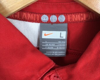 Vintage Nike O2 England Rugby Jersey Polo Rugby Shirt Large Nike