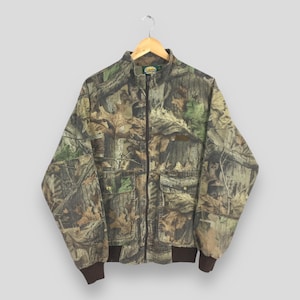 XL 美品 90s USA製 スパルタン リアルツリーカモ ボンバー ジャケット 古着 90年代 SPARTAN 迷彩柄 リアルツリーカモ ポリ×コットン