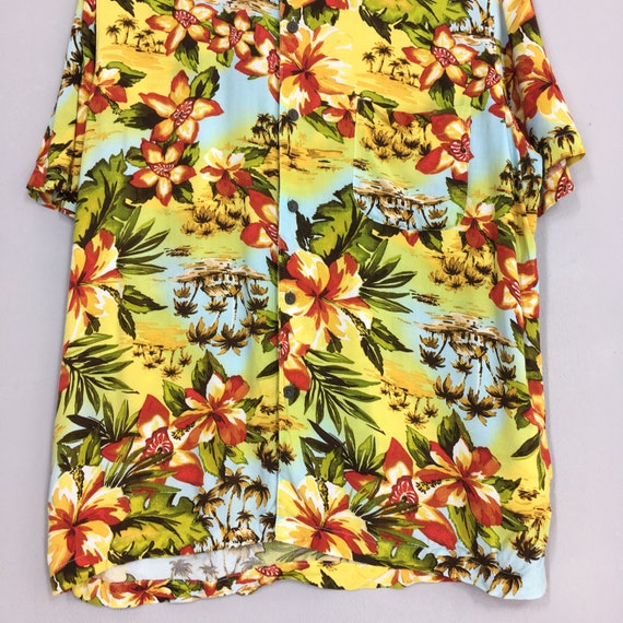 Samoa Hawaiian Shirt Hibiscus Flowers Vintage Style main image 0