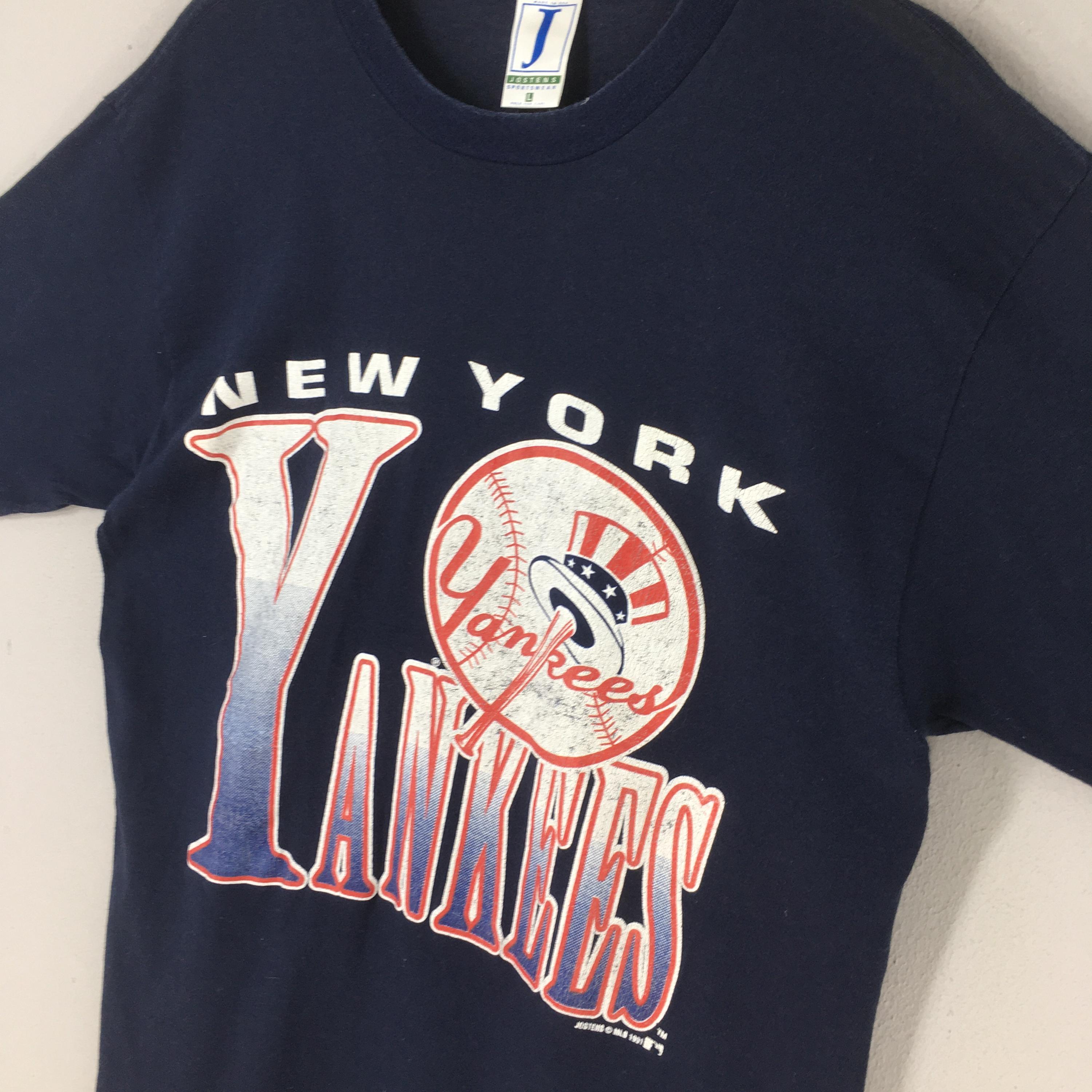 90年代ヴィンテージ ニューヨークヤンキース MLB ブルー Tシャツ L