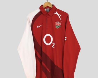ヴィンテージ ナイキ O2 イングランド ラグビー ジャージ ポロ