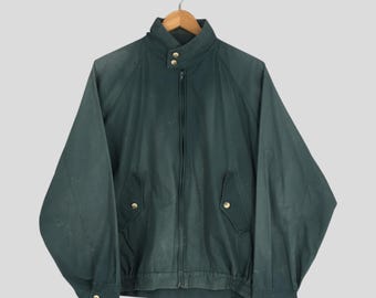Vintage 90s Baracuta England Sun Faded Green G9 Jacket Medium Baracuta Zipper Jacket Baracuta Mod Casual Hipster Plaid Checked Tartan Coat M