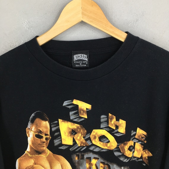 VINTAGE 90s THE ROCK DWAYNE JOHNSON WWF WWE WCW WRESTLING T