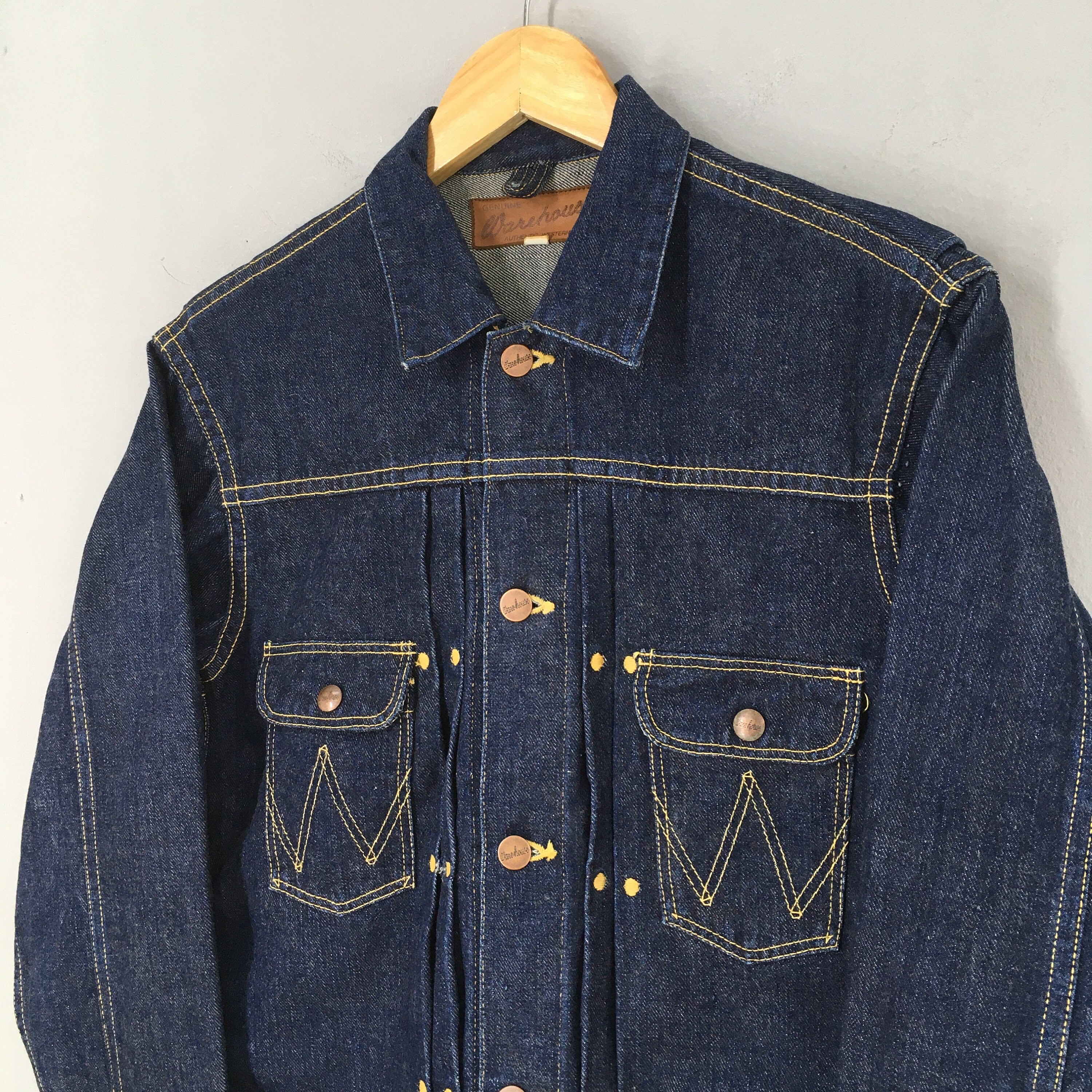 Vintage Warehouse Japan Jeans Trucker Jacket Small Warehouse