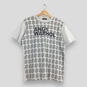 Vintage Andy Warhol Dollar Art Overprinted T shirt Medium Retro 1982 Dollar Money Artwork Print Andy Warhol Pop Art Tomato Soup Tee Size M