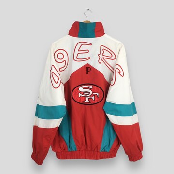 Vintage 90s San Francisco 49ers NFL Zipper Jacket Large Nfl Football Team Forty Niners Multicolor Windbreaker SF 49ers Pro Player Jacket L