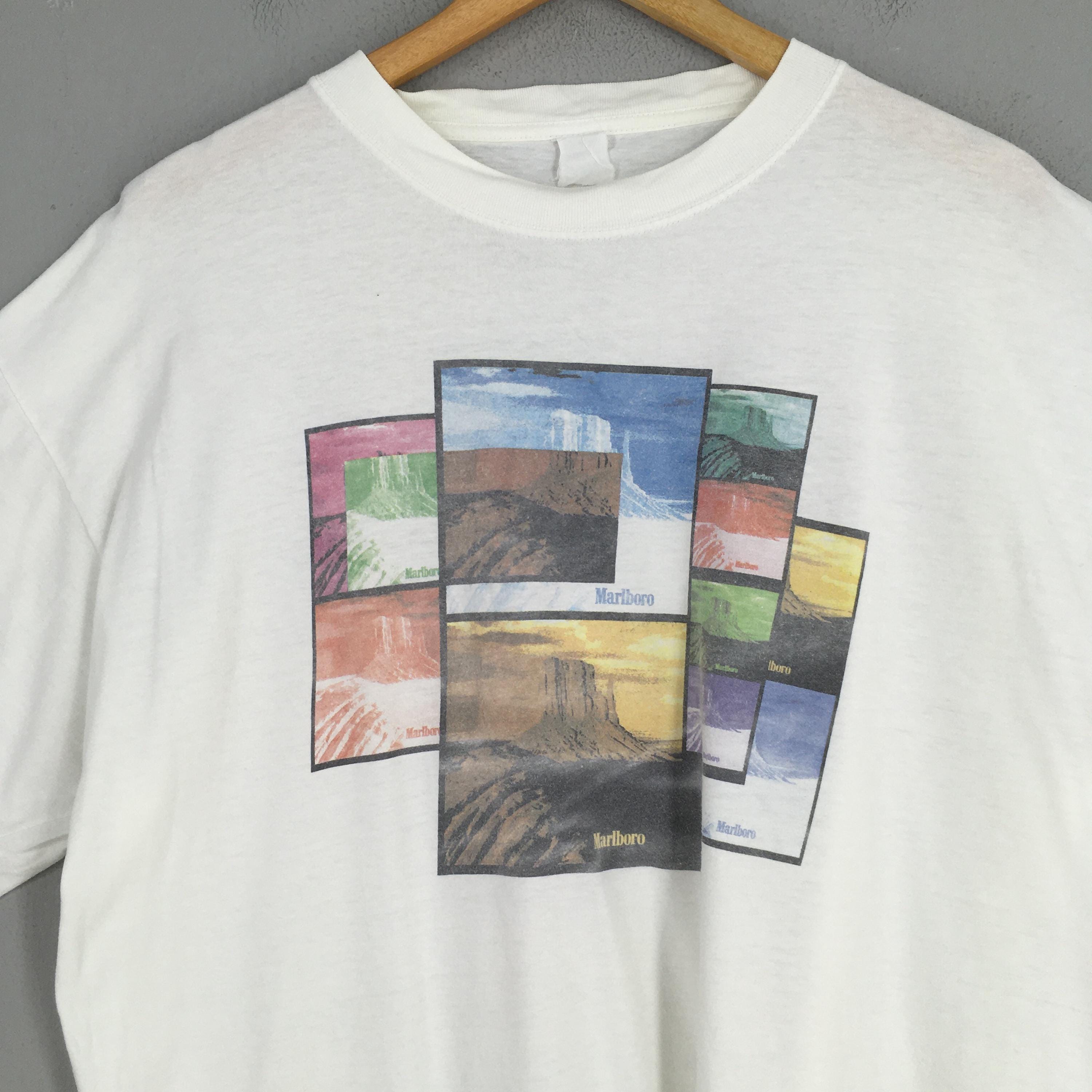 Vintage 90's Marlboro Unlimited Country White T Shirt Xlarge