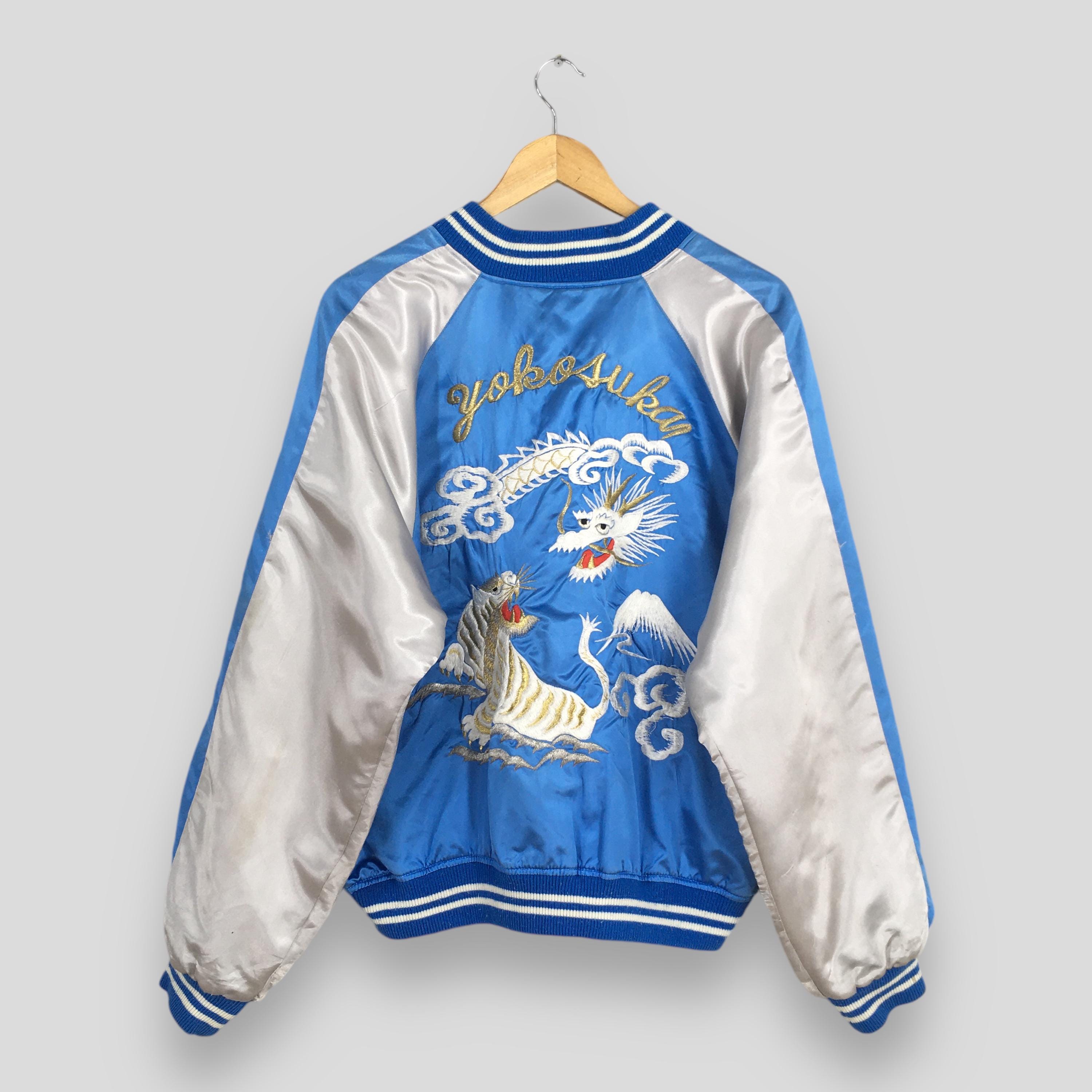 Vintage Sukajan Yokosuka Dragon Souvenir Jacket Xlarge 1980s