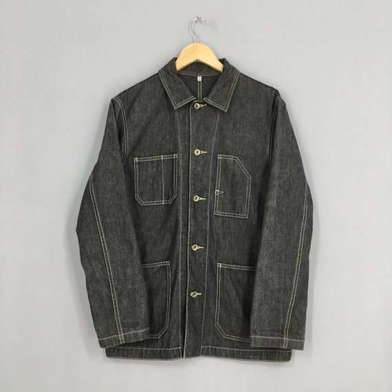 Vintage Workwear Denim Jeans Jacket Medium 1990's | Etsy