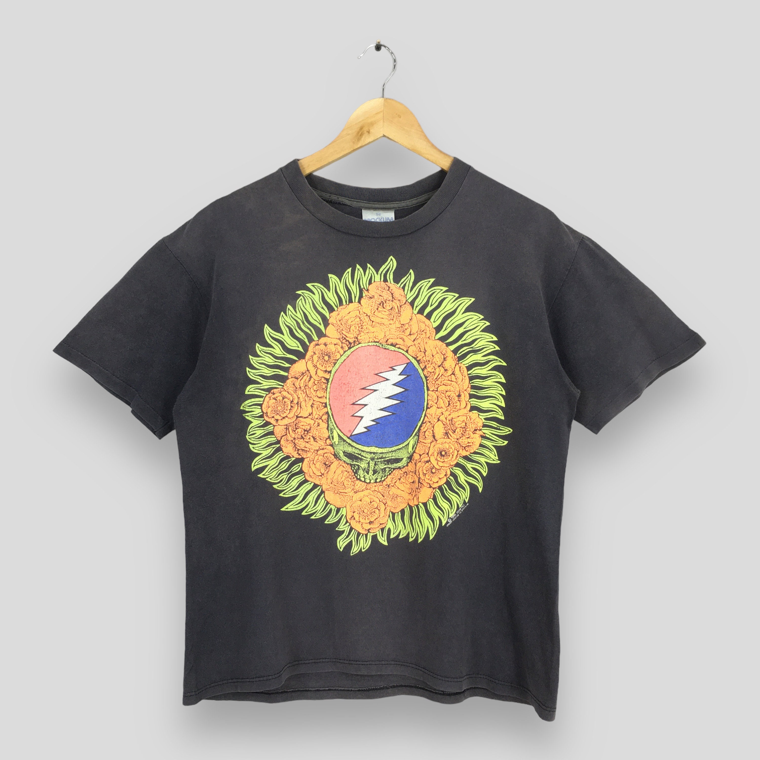 Vintage 1990s Grateful Dead Rock Deadheads Black T shirt Large Grateful Dead Psychedelic Rock Concert Grateful Dead GDM Brockum Tee Size L