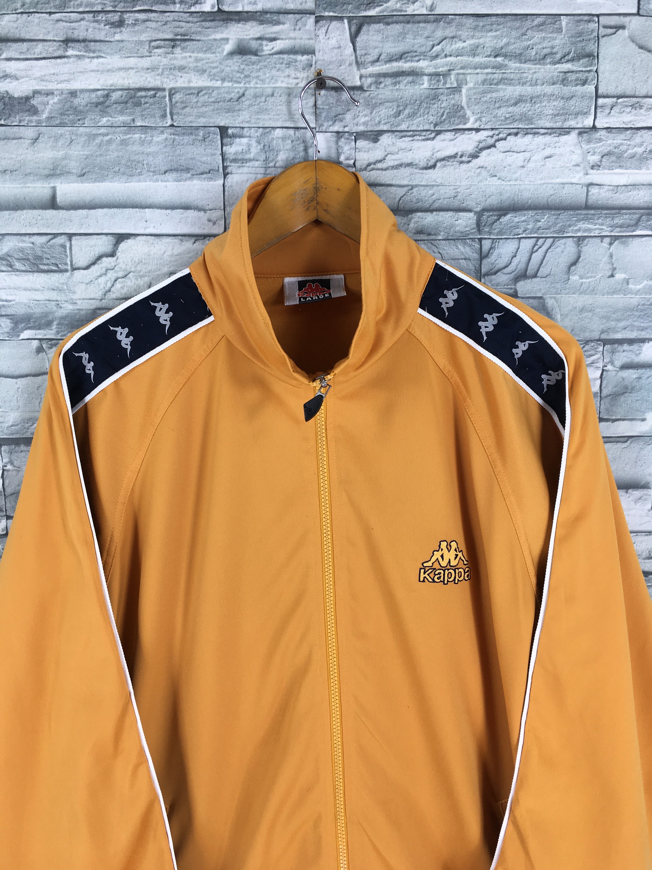 Kappa Sport Track Jacket Large Vintage 90's Kappa Big Logo Etsy