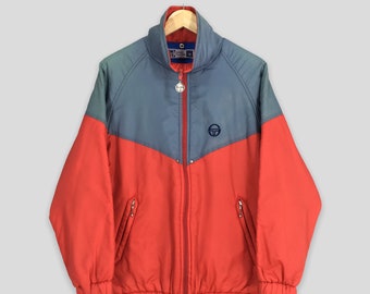 Vintage Sergio Tacchini Windbreaker Multicolor Jacket Medium 1990s Sergio Tacchini Sportswear Zipper Coat Sergio Tacchini Track Suit Size M