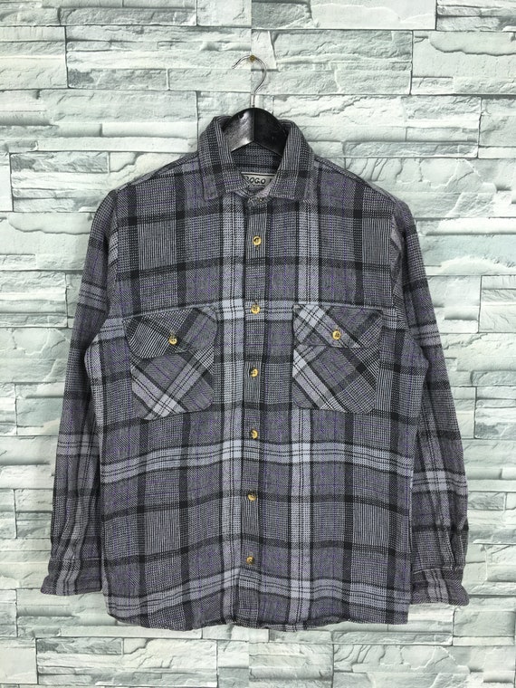 Vintage 1990's Checkered Flannel Shirt Small Plaid | Etsy