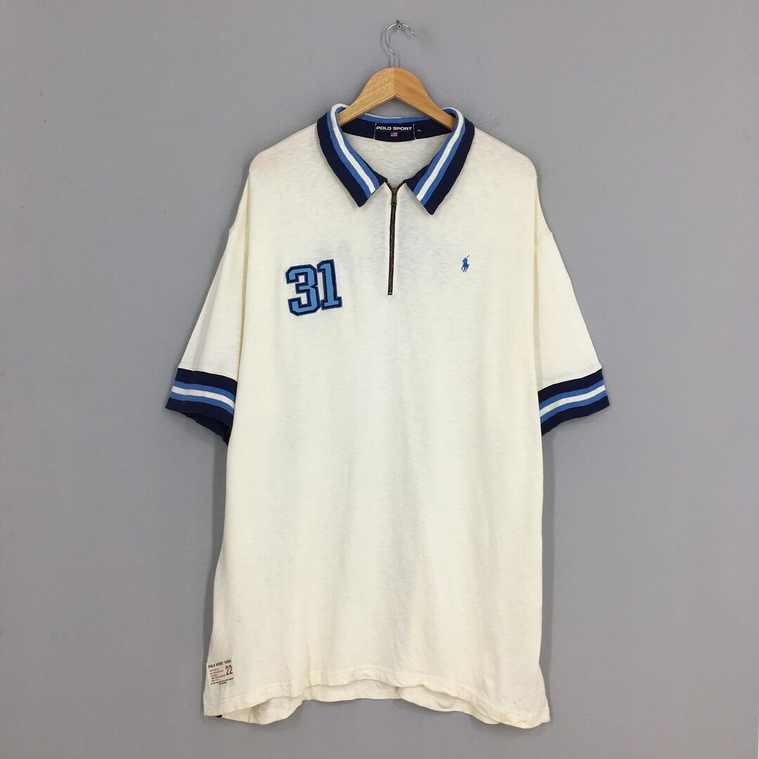Vintage 90's Polo Ralph Lauren Rugby Shirt Men Oversize Polo Spell Out ...