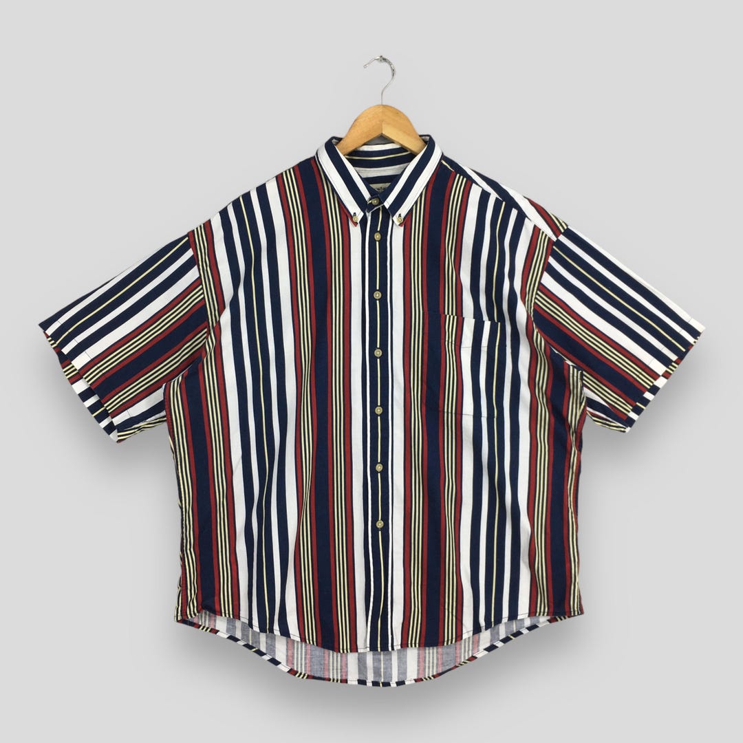 Vertical Stripes Shirt Dress- Oversize main image 0