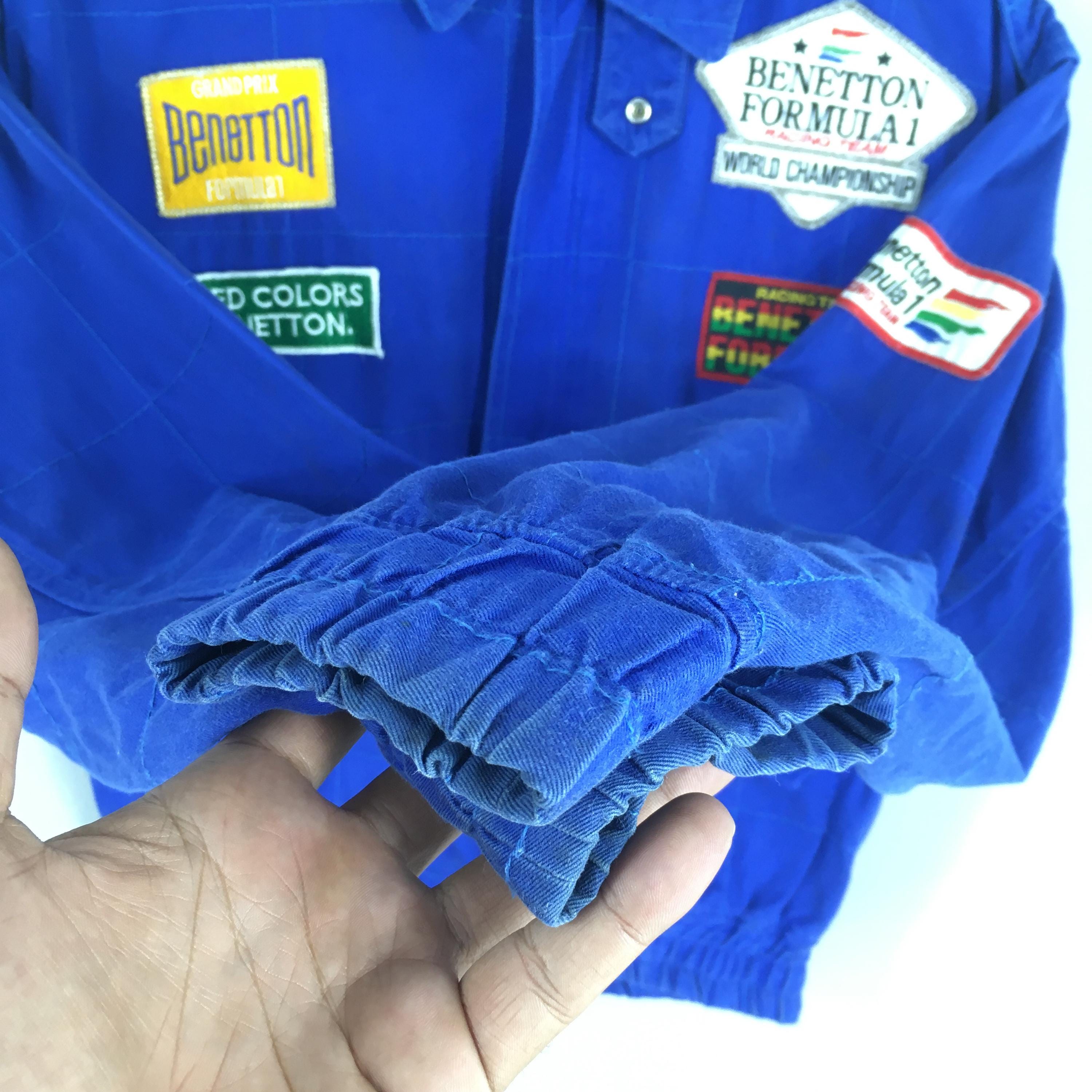 Vintage 90s Benetton Formula 1 Multicolor Jacket Large F1 Grand