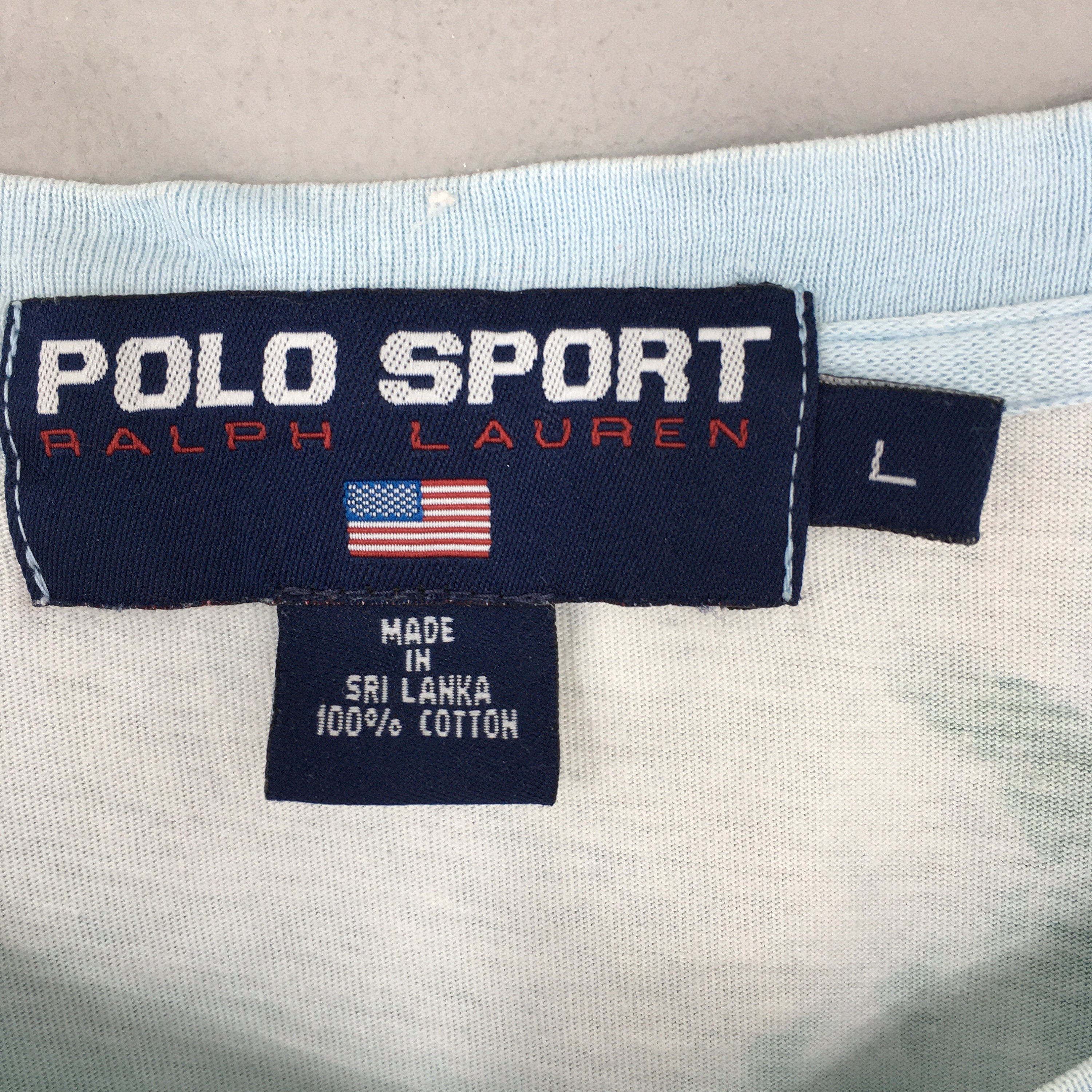 Vintage 90s Polo Sport Surfing Wave Ocean Tshirt Large Polo Rlpc