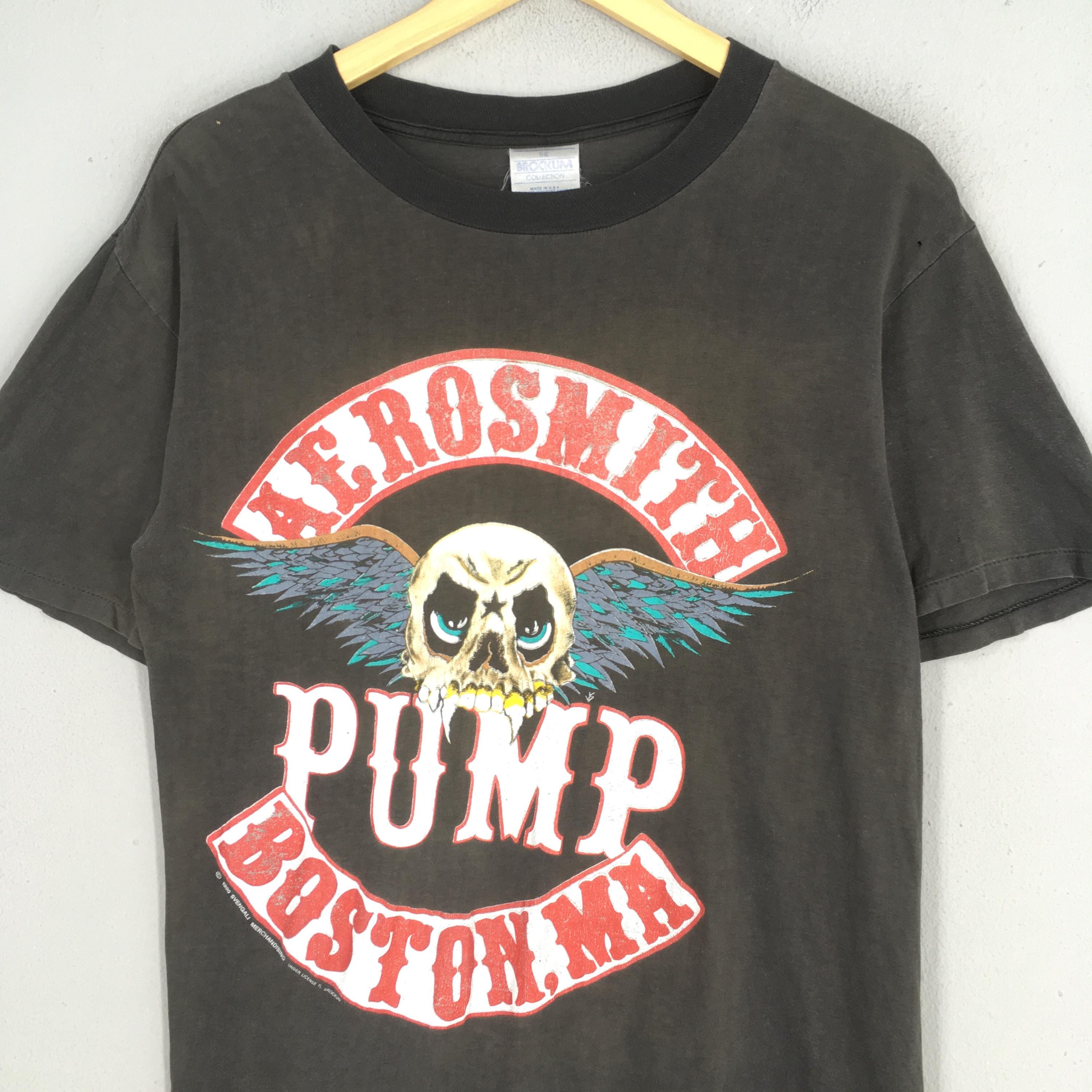 Vintage 1989 Aerosmith Bon Jovi Pump Tour T Shirt Medium Aerosmith
