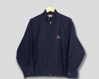 Vintage 90s Lacoste Zipper Harrington Reversible Jacket Large