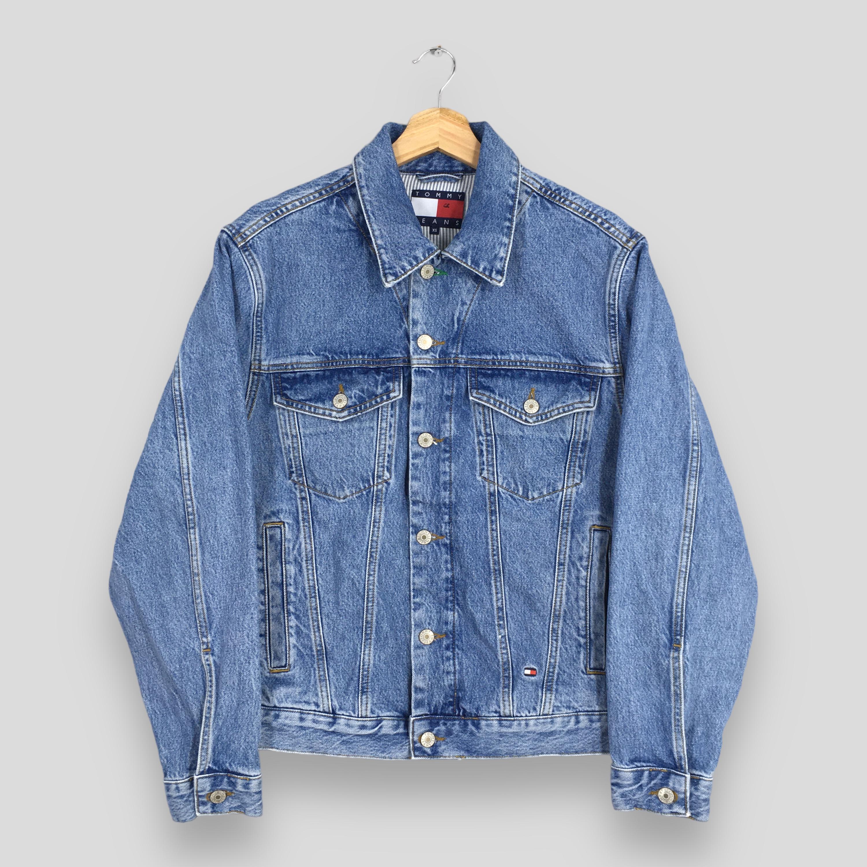 Vintage Tommy Hilfiger Trucker Denim Jacket Xsmall 90's Tommy