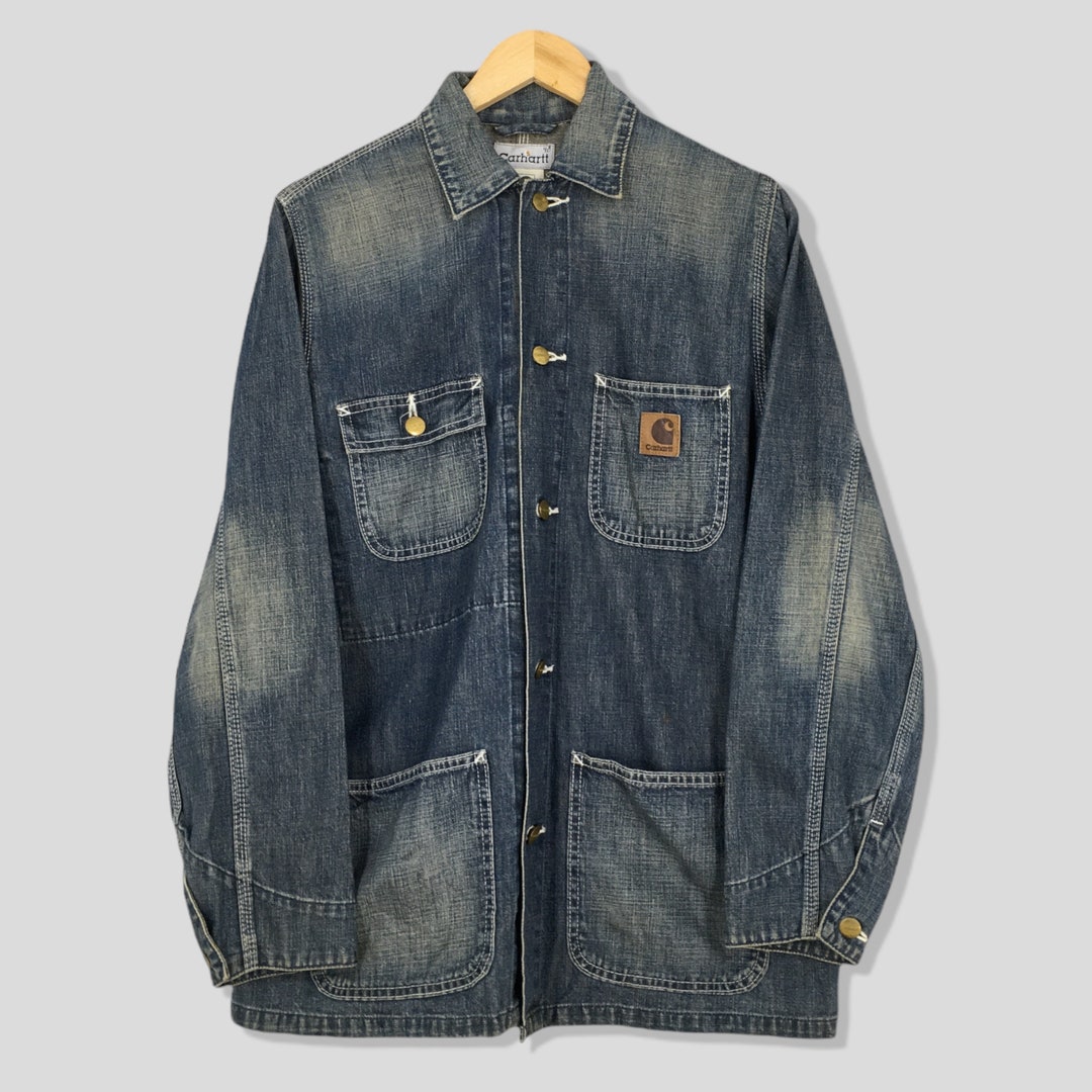 Carhartt カーハート 1990s denim Chore Coat Vintage 90's Carhartt Denim Chore Workwear Jacket Xlarge