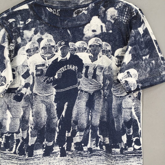 Vintage 1980s Champion Blue Bar Notre Dame Fighting Irish Tshirt