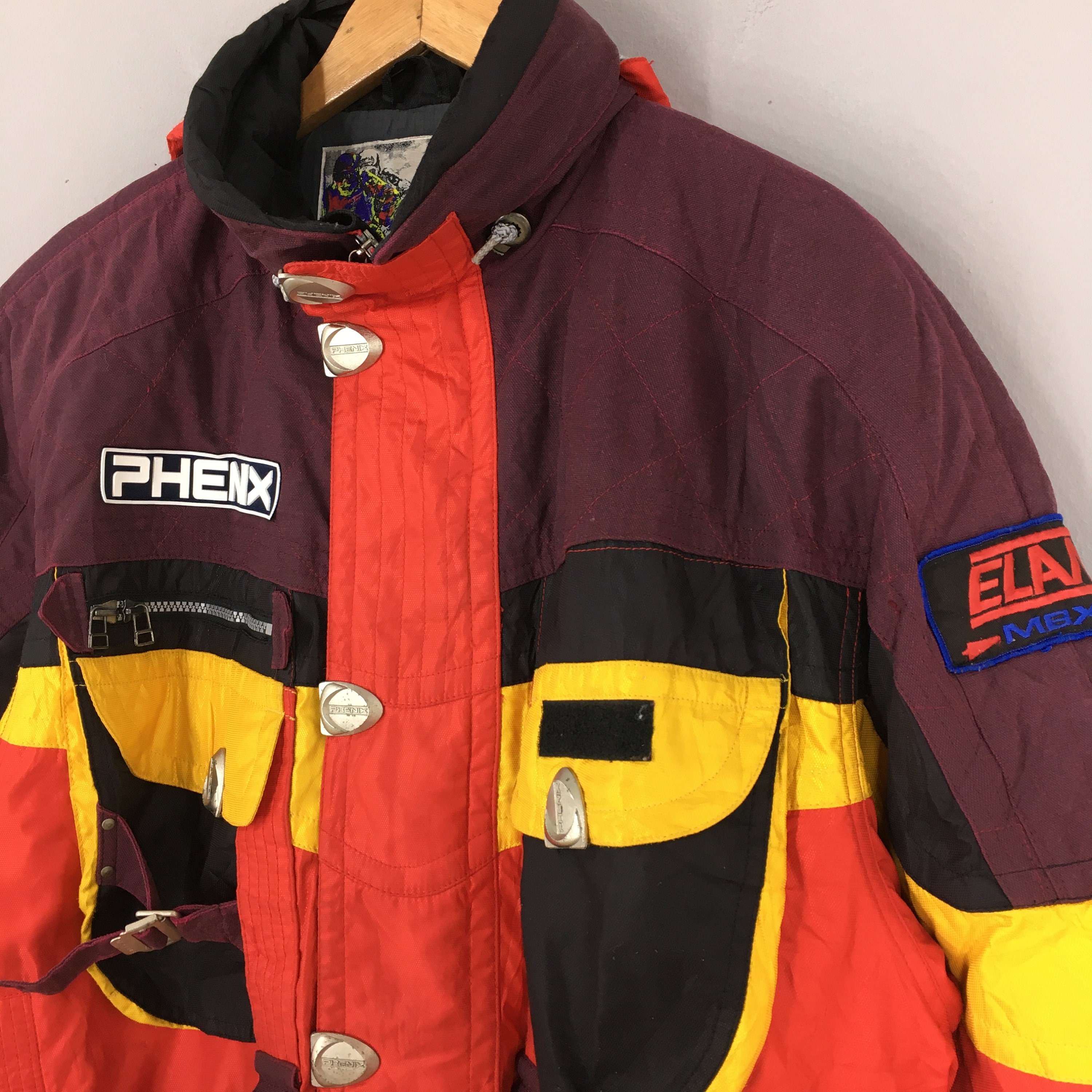 Vintage Phenix Colorblock Ski Wear Jacket Medium Phenix